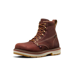 Men's Liberty 6" Waterproof 90° Heel Boot (Carbon Toe) Bombay Brown/Gum / Keen