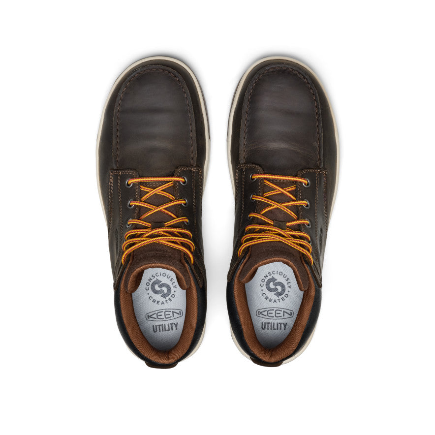 Men's Gibson Waterproof Work Boot (Carbon Toe) Cascade Brown/Gum / Keen
