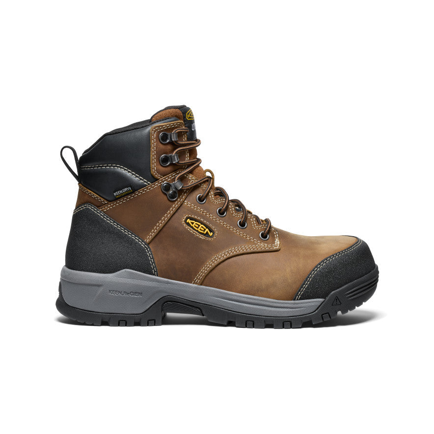 Men's CSA Evanston 6" Waterproof Boot (Carbon Toe) Bison/Black / Keen