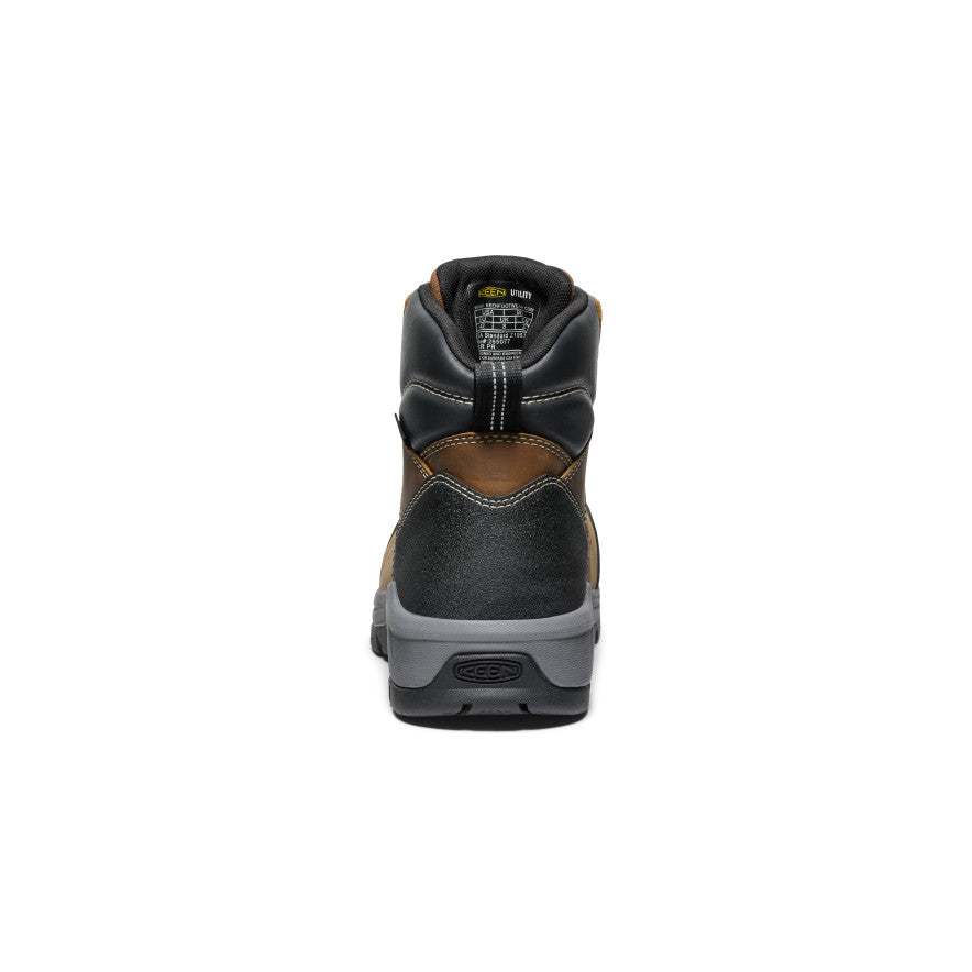 Men's CSA Evanston 6" Waterproof Boot (Carbon Toe) Bison/Black / Keen