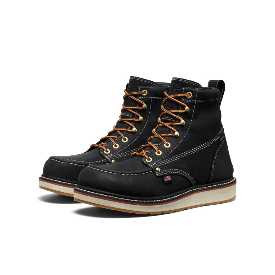 Men's Liberty 6" Waterproof Boot (Carbon Toe) Black/Gum / Keen