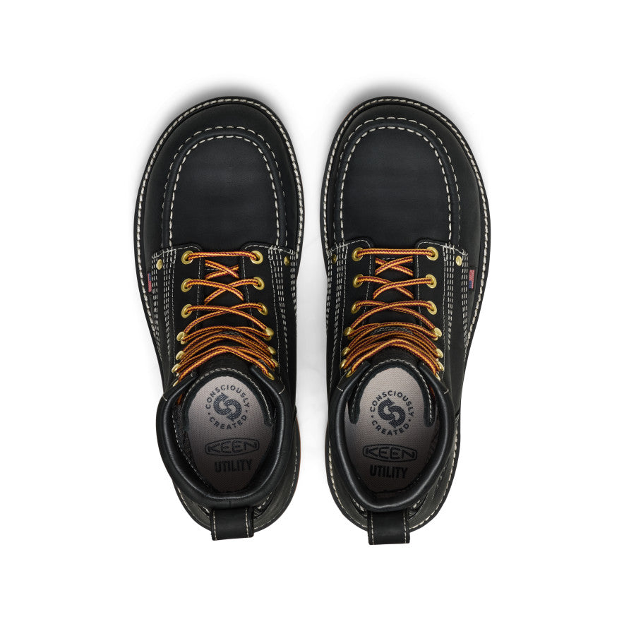 Men's Liberty 6" Waterproof Boot (Carbon Toe) Black/Gum / Keen