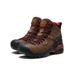 Men's Pittsburgh Energy 6" Waterproof Boot (Carbon Toe) Bison/Black / Keen