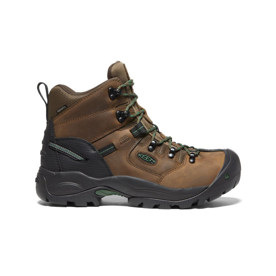 Men's Pittsburgh Energy 6" Waterproof Boot (Carbon Toe) Cascade Brown/Greener Pastures / Keen