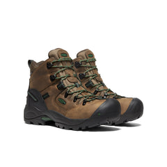 Men's Pittsburgh Energy 6" Waterproof Boot (Carbon Toe) Cascade Brown/Greener Pastures / Keen