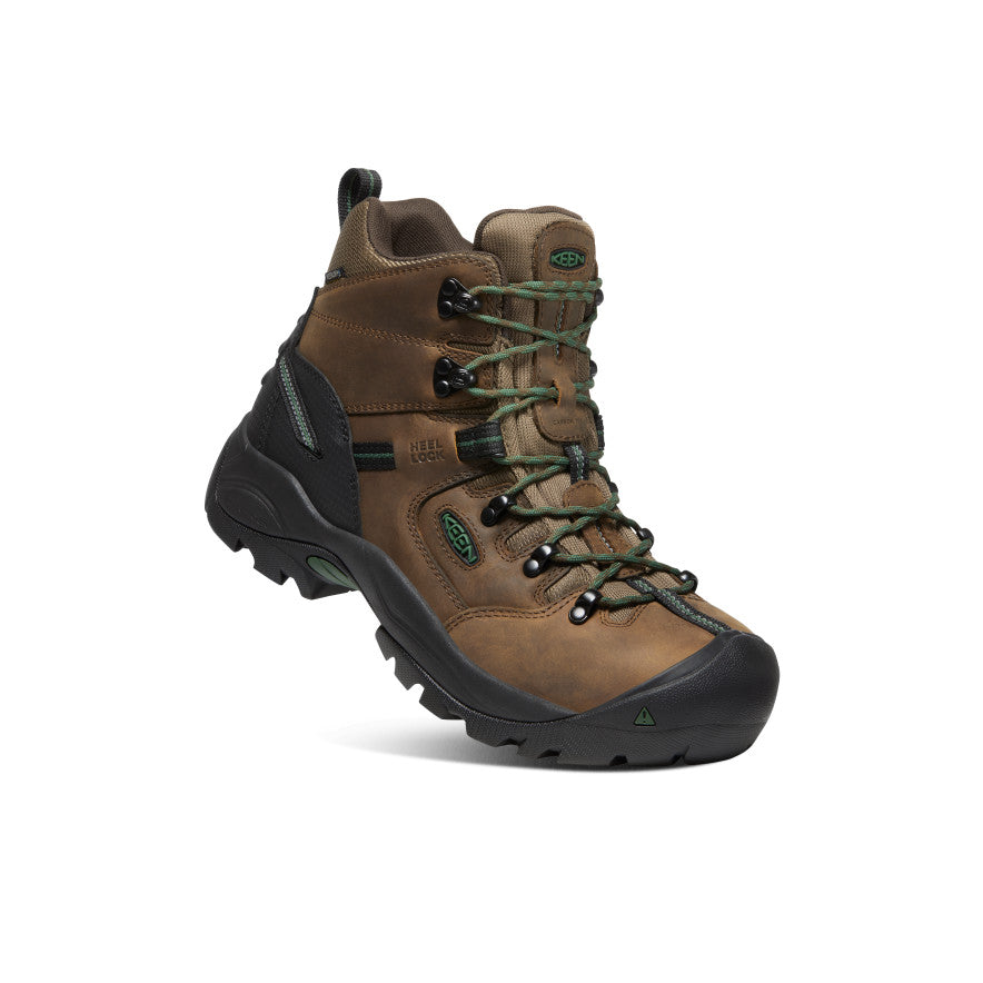 Men's Pittsburgh Energy 6" Waterproof Boot (Carbon Toe) Cascade Brown/Greener Pastures / Keen