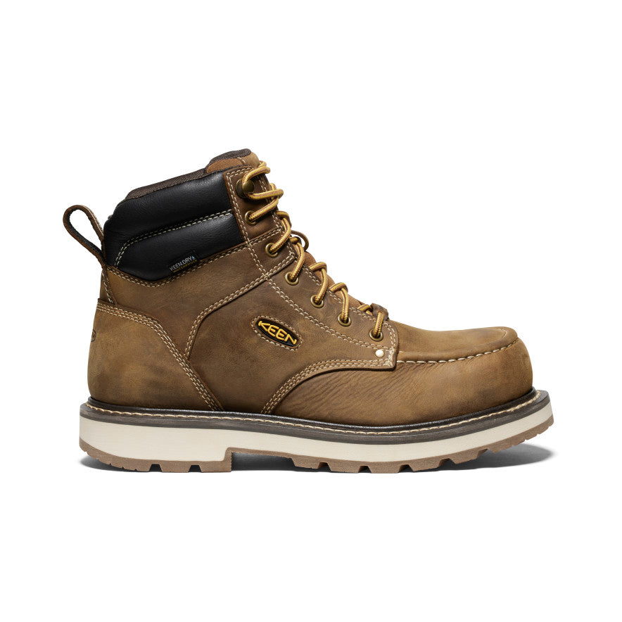 Men's Cincinnati 6" Waterproof 90° Heel Boot (Carbon Toe) Belgian/Sandshell / Keen