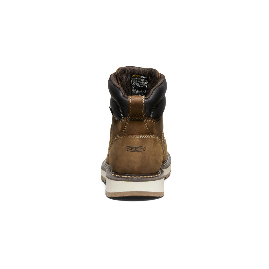 Men's Cincinnati 6" Waterproof 90° Heel Boot (Carbon Toe) Belgian/Sandshell / Keen