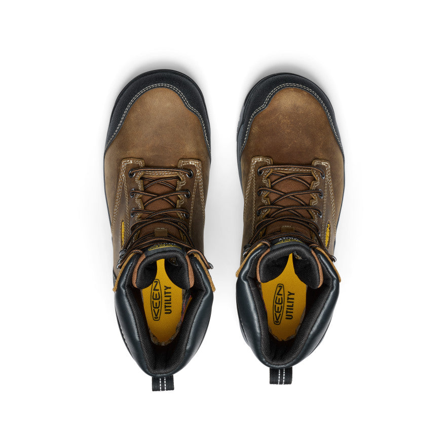 Men's Evanston 8" Insulated Waterproof Boot (Soft Toe) Bison/Black / Keen