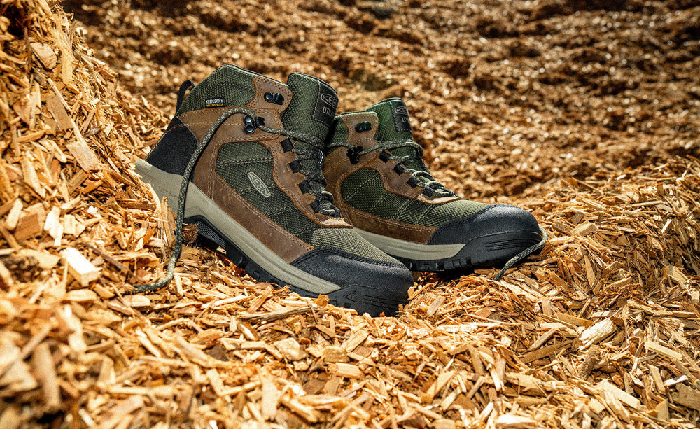 Men's Skokie Waterproof Work Boot (Soft Toe) Forest Night/Black / Keen