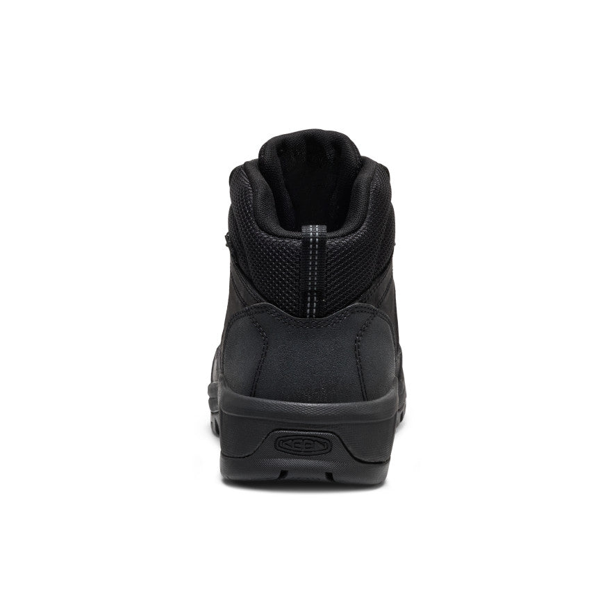 Men's Skokie Waterproof Work Boot (Soft Toe) Black/Black / Keen