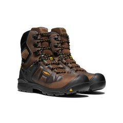 Men's Dover 8" Insulated Waterproof Boot (Carbon Toe) Dark Earth/Black / Keen
