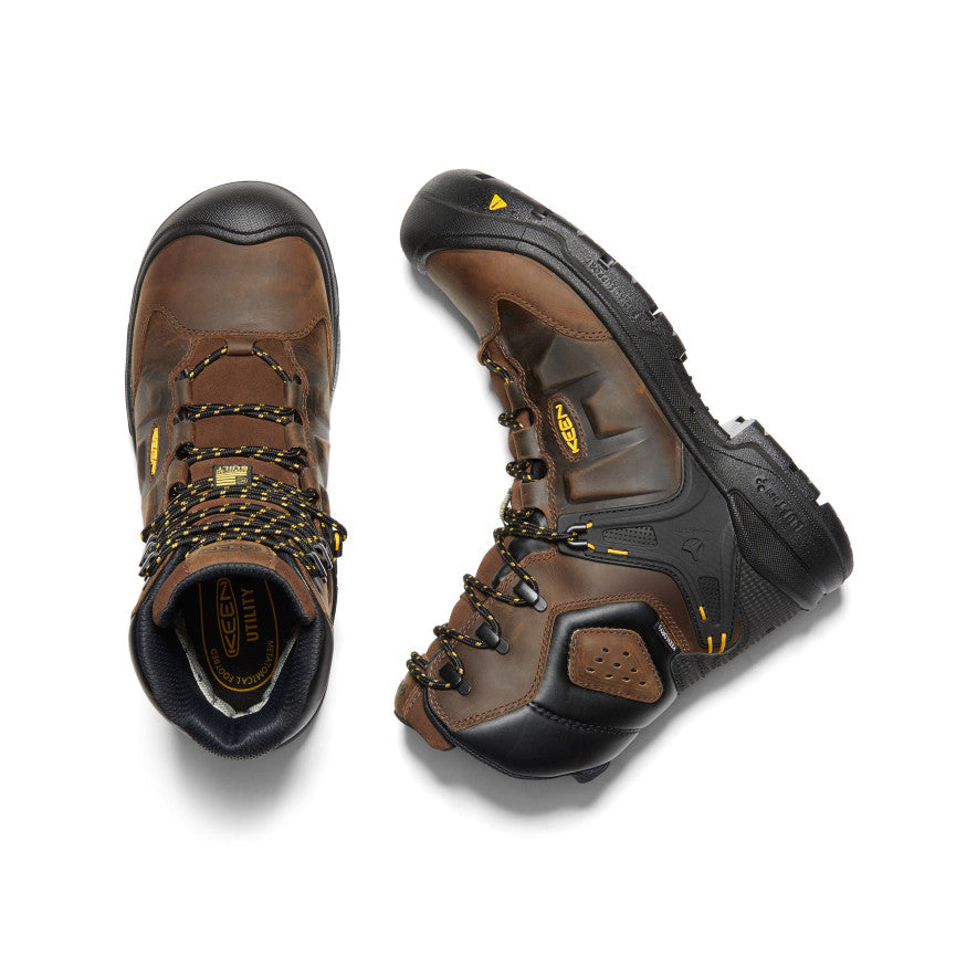 Men's Dover 8" Insulated Waterproof Boot (Carbon Toe) Dark Earth/Black / Keen