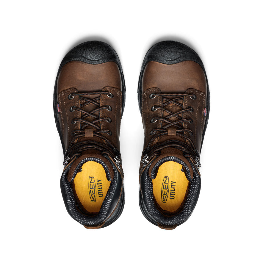 Men's Mt Vernon II 6" Waterproof Boot (Steel Toe) Dark Earth/Black / Keen