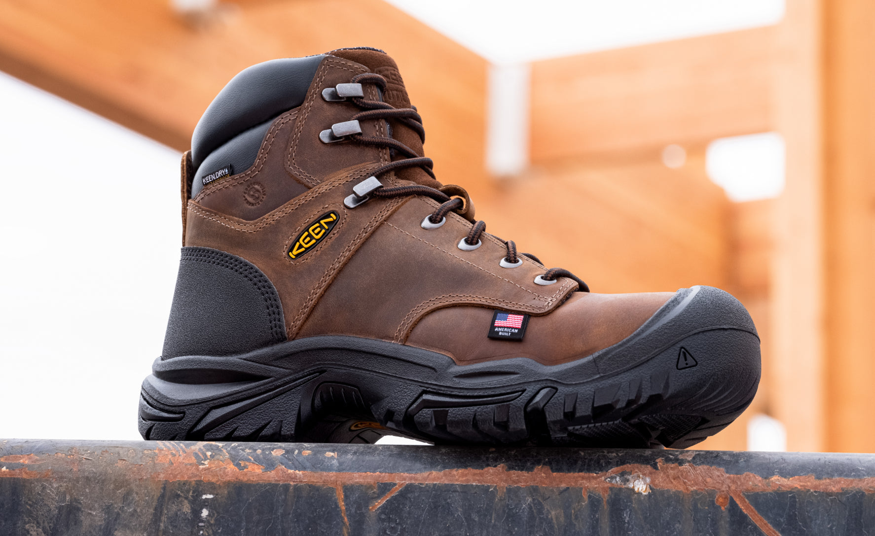 Men's Mt Vernon II 6" Waterproof Boot (Steel Toe) Dark Earth/Black / Keen