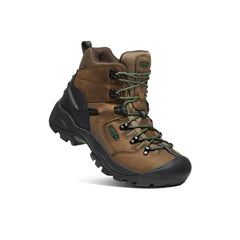 Men's Pittsburgh Energy 6" Waterproof Boot (Soft Toe) Cascade Brown/Greener Pastures / Keen