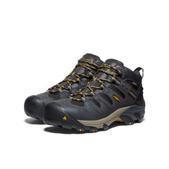 Men's Lansing Mid Waterproof (Steel Toe) Raven/Tawny Olive / Keen
