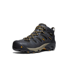 Men's Lansing Mid Waterproof (Steel Toe) Raven/Tawny Olive / Keen