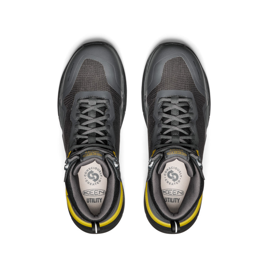 Men's Synchro Waterproof Work Boot (Carbon Toe) Magnet/Black / Keen