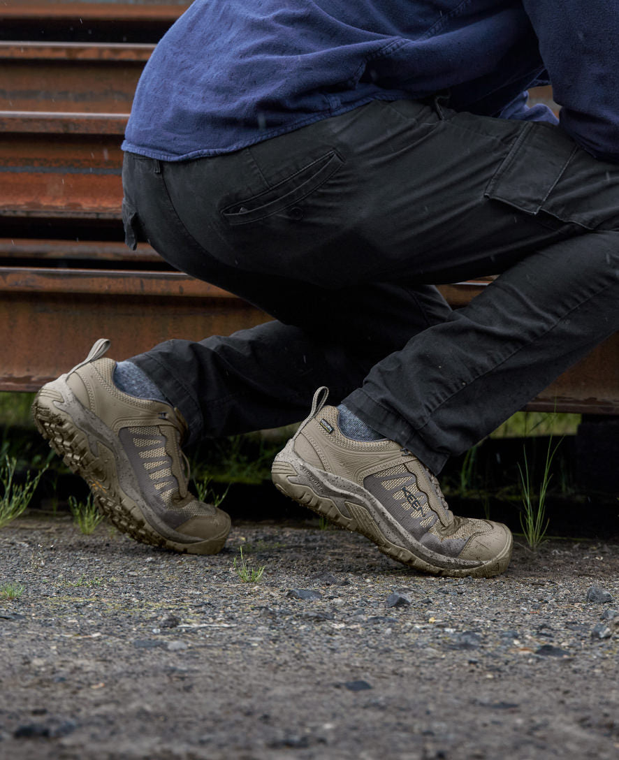 Men's Reno Waterproof (Carbon Toe) Brindle/Morel / Keen