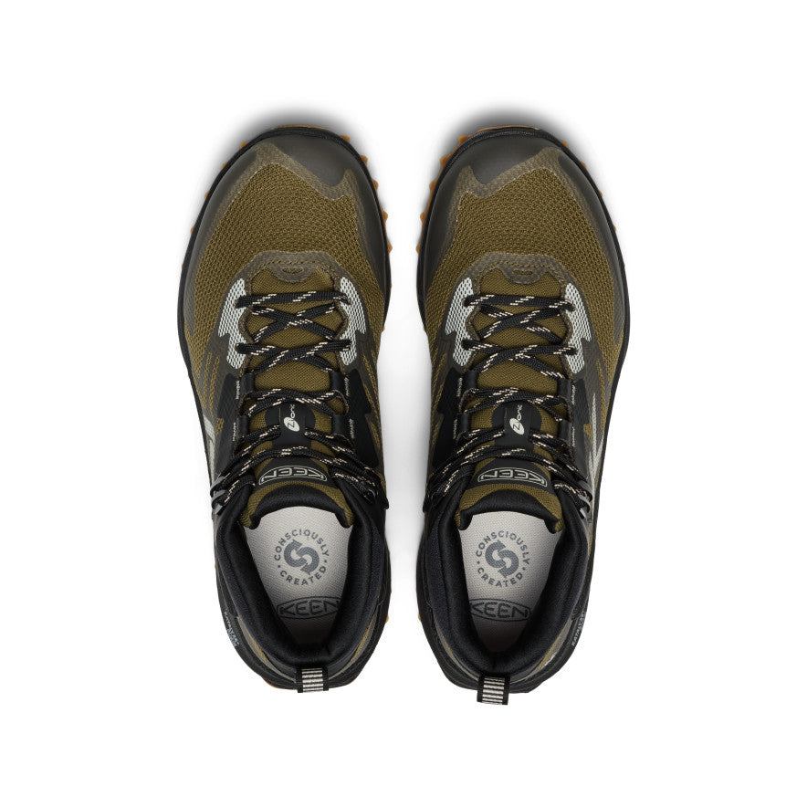 Men's Zionic NXT Waterproof Hiking Boot Dark Olive/Black / Keen