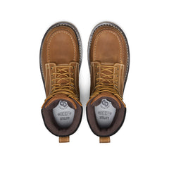 Men's Cincinnati 8" Waterproof 90° Heel Boot (Carbon Toe) Belgian/Sandshell / Keen