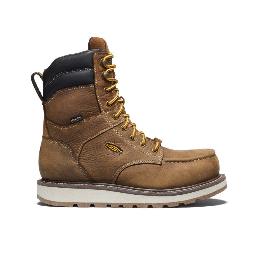 Men's Cincinnati 8" Waterproof Boot (Carbon Toe) Belgian/Sandshell / Keen