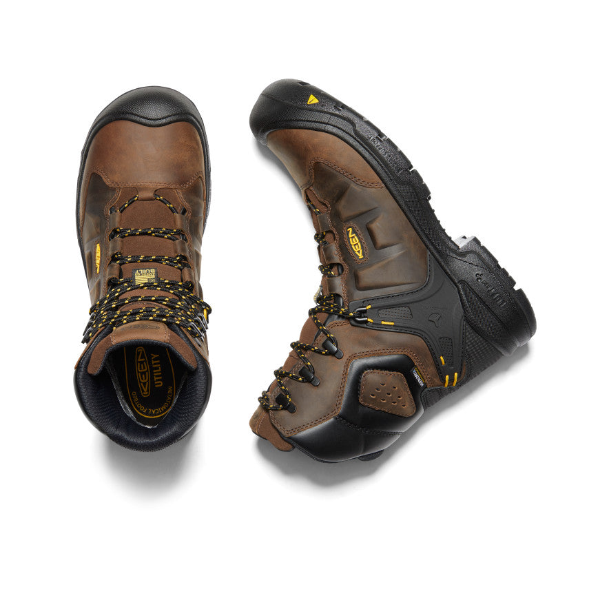 Men's Dover 8" Waterproof Boot (Carbon Toe) Dark Earth/Black / Keen