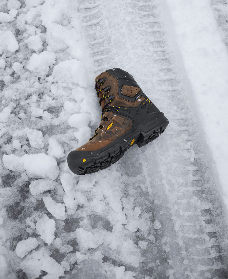 Men's Dover 8" Waterproof Boot (Carbon Toe) Dark Earth/Black / Keen