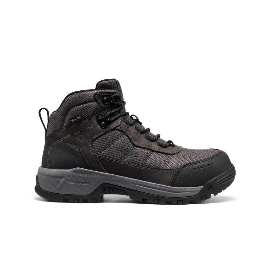 Men's Skokie Waterproof Work Boot (Carbon Toe) Magnet/Black / Keen