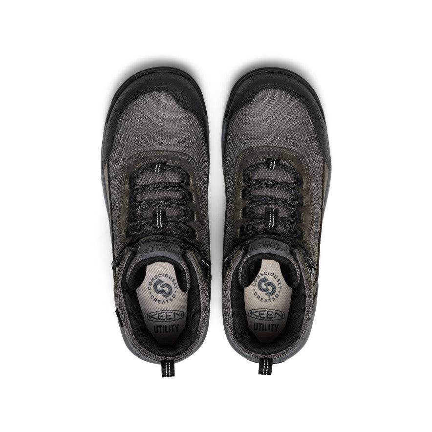 Men's Skokie Waterproof Work Boot (Carbon Toe) Magnet/Black / Keen