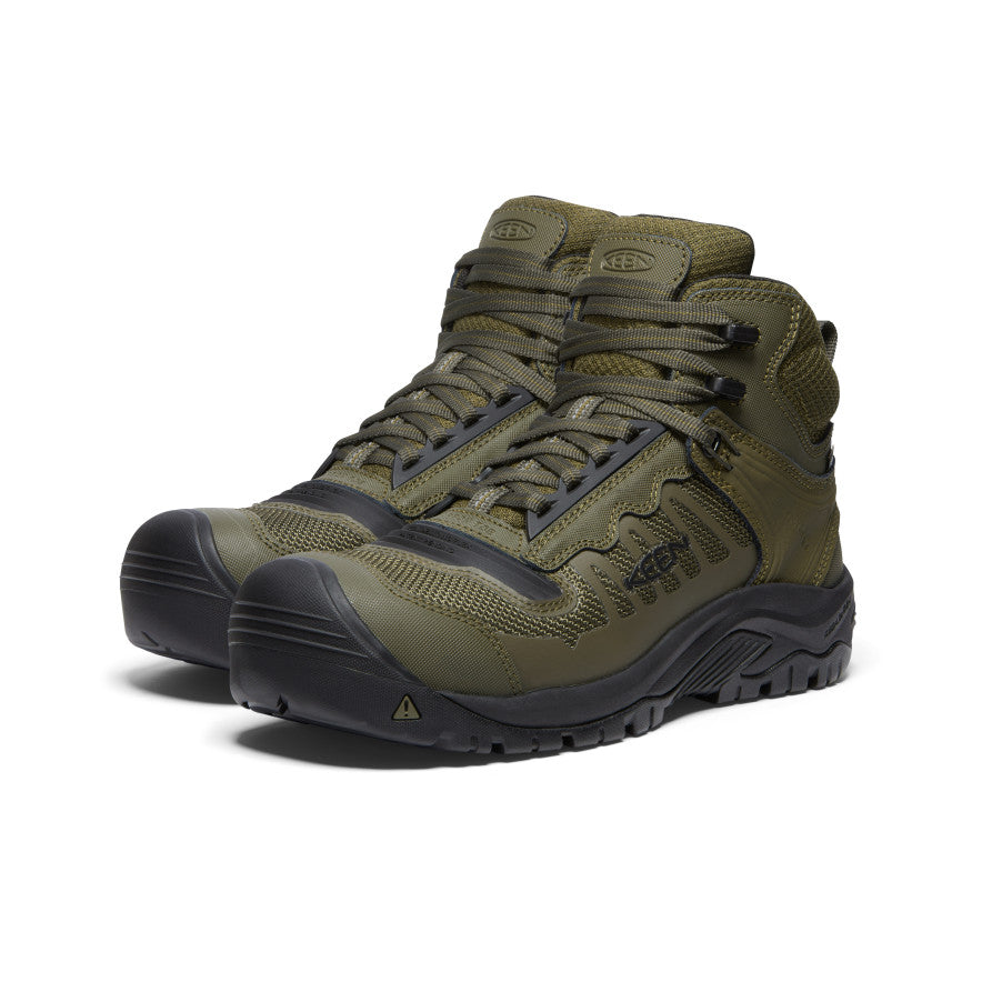 Men's Reno Mid Waterproof (Carbon Toe) Dark Olive/Black / Keen