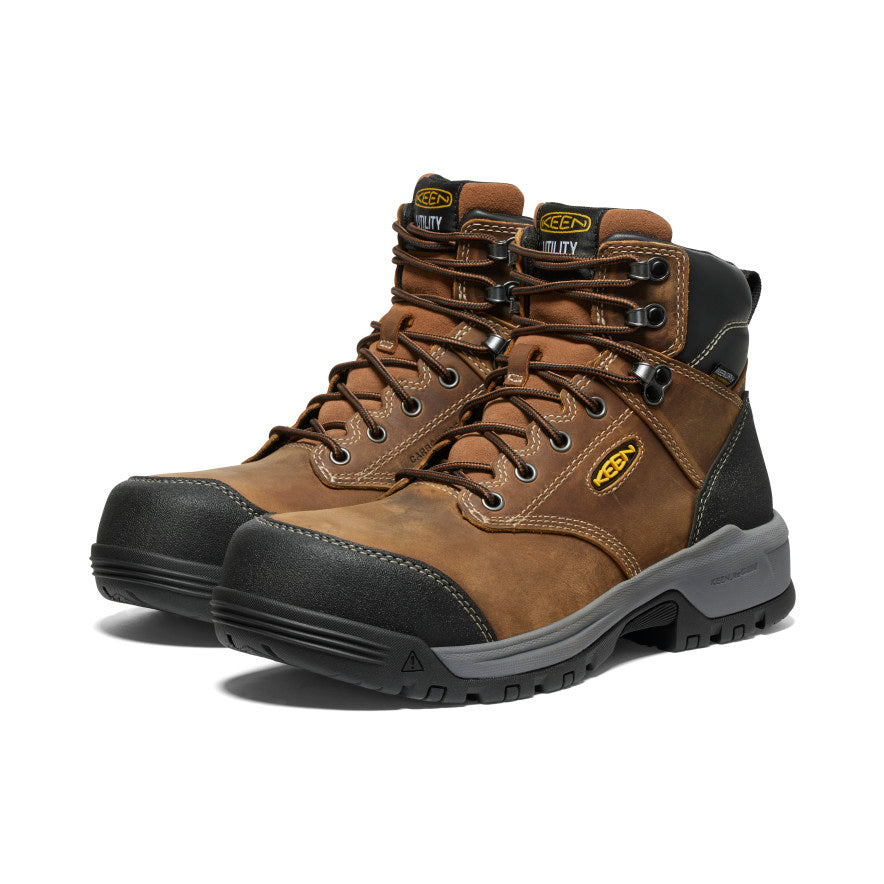 Men's Evanston 6" Waterproof Boot (Carbon Toe) Bison/Black / Keen