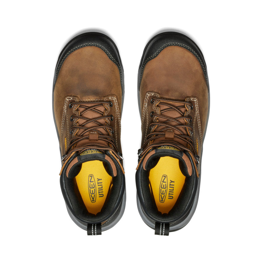 Men's Evanston 6" Waterproof Boot (Carbon Toe) Bison/Black / Keen