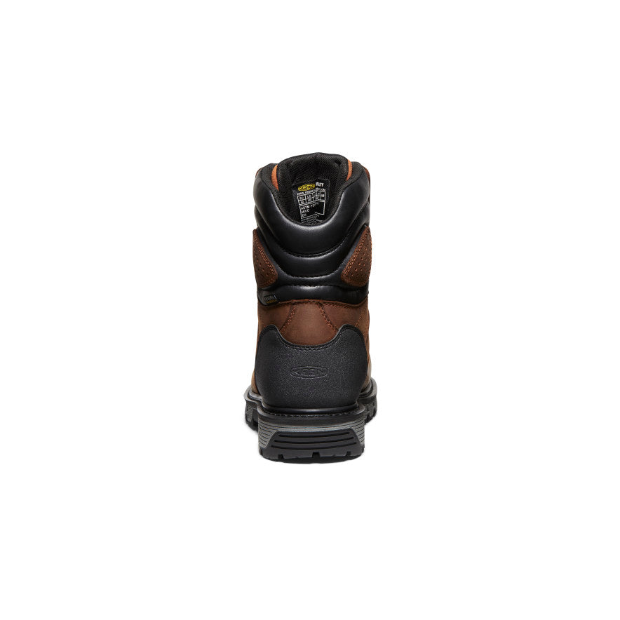 Men's Camden 8" Insulated Waterproof Boot (Carbon Toe) Leather Brown/Black / Keen