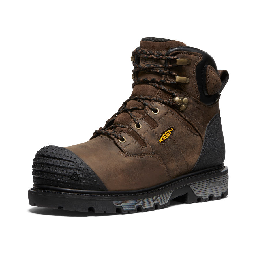 Men's CSA Camden 6" Waterproof Boot (Carbon Toe) Dark Earth/Black / Keen