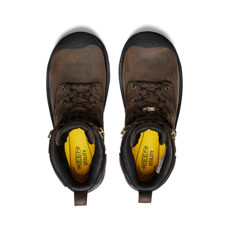 Men's CSA Camden 6" Waterproof Boot (Carbon Toe) Dark Earth/Black / Keen