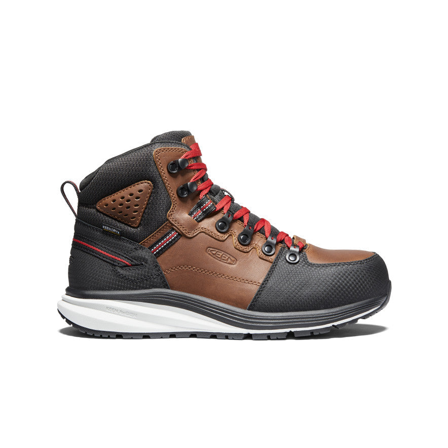 Men's Red Hook Waterproof Boot (Carbon Toe) Tobacco/Black / Keen