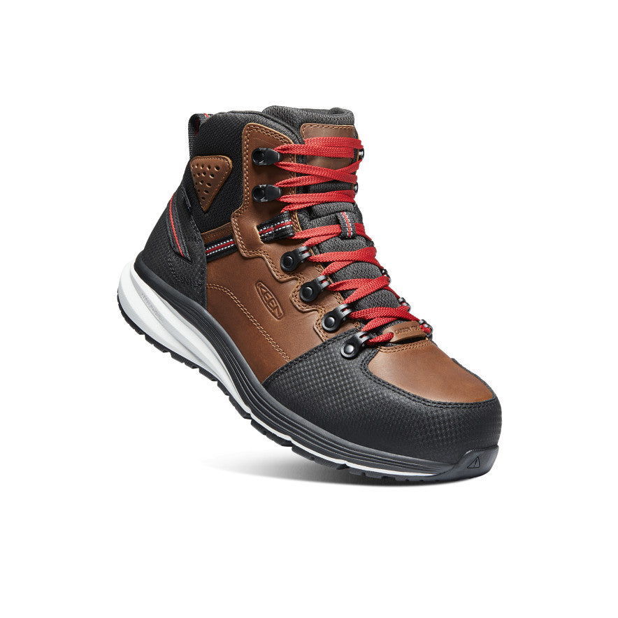 Men's Red Hook Waterproof Boot (Carbon Toe) Tobacco/Black / Keen