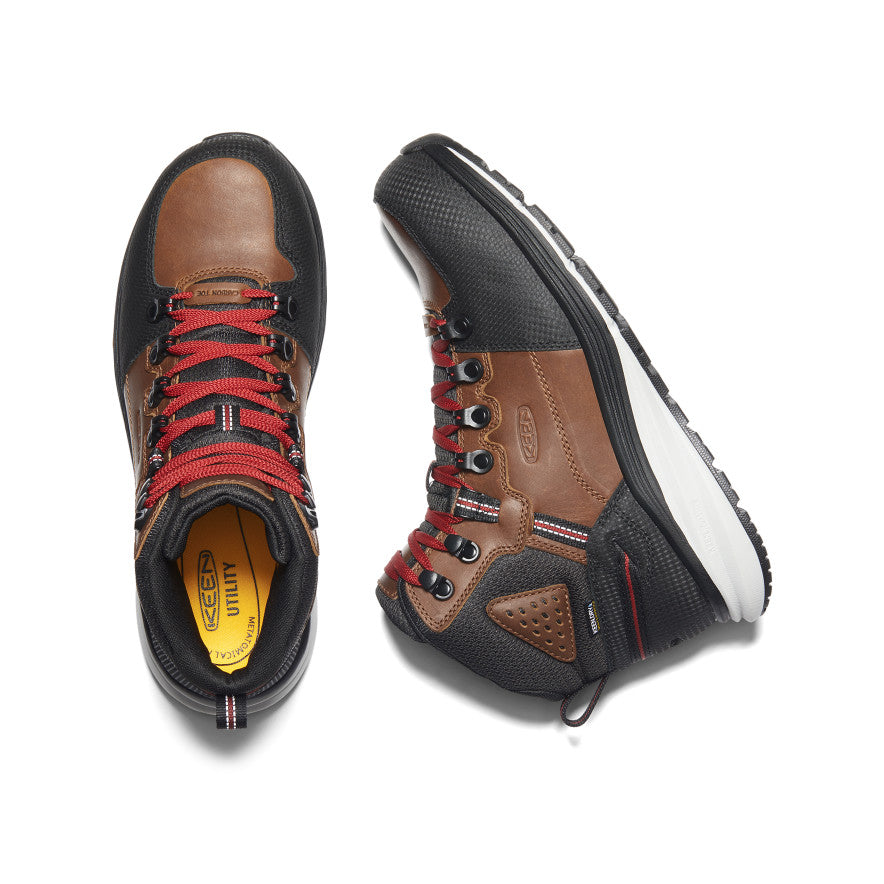 Men's Red Hook Waterproof Boot (Carbon Toe) Tobacco/Black / Keen