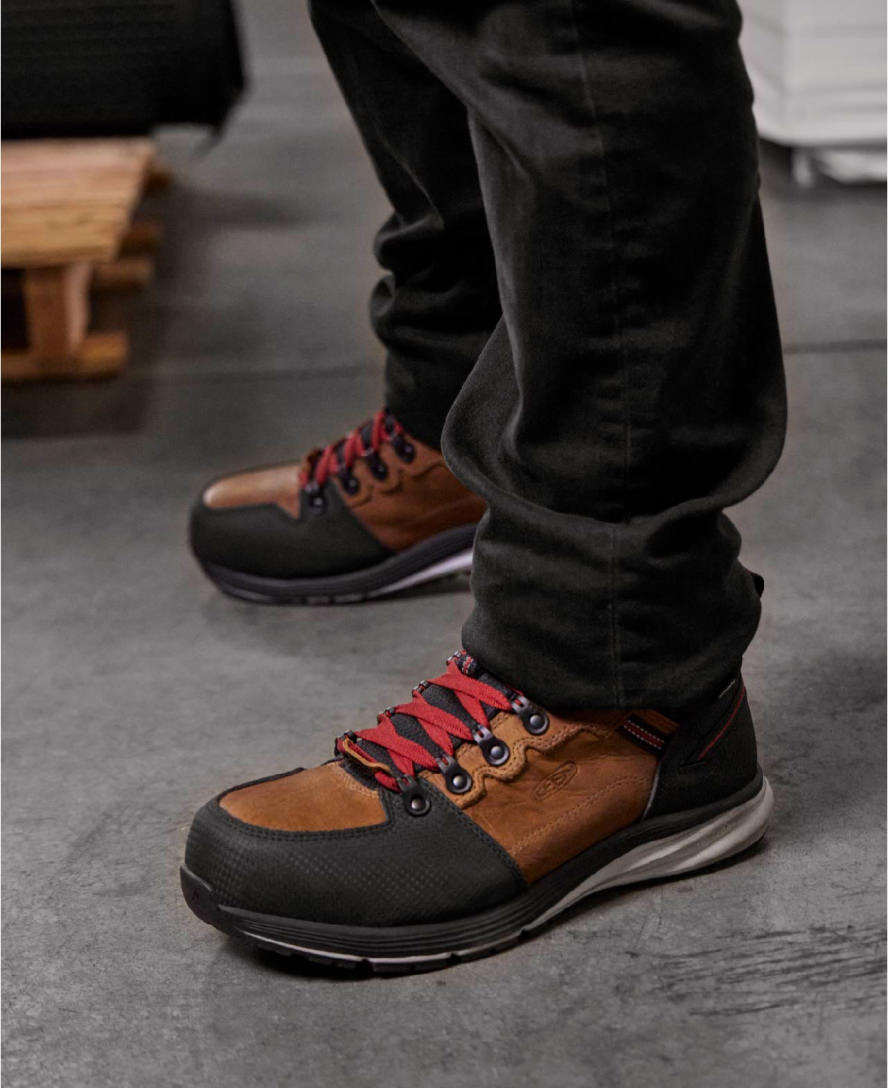 Men's Red Hook Waterproof Boot (Carbon Toe) Tobacco/Black / Keen