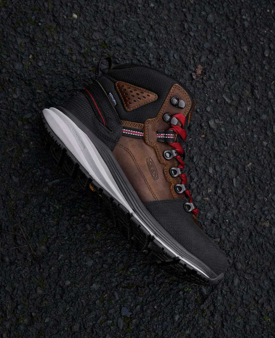 Men's Red Hook Waterproof Boot (Carbon Toe) Tobacco/Black / Keen