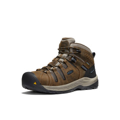 Men's Flint II Waterproof Boot (Steel Toe) Cascade Brown/Orion Blue / Keen