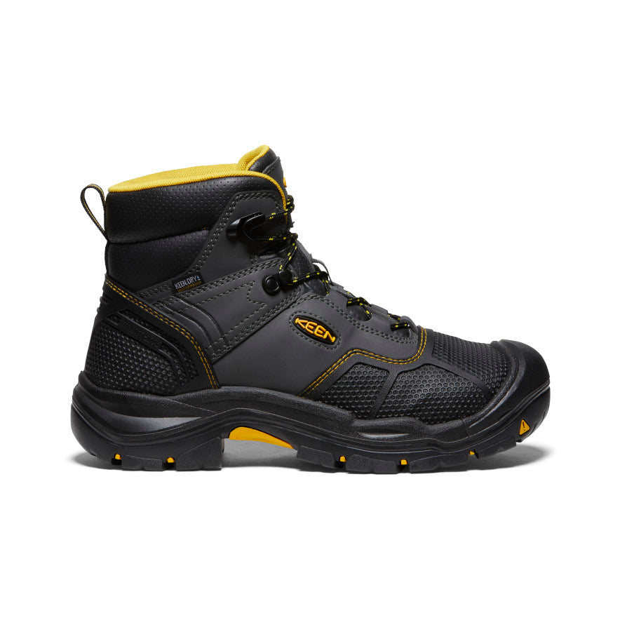 Men's Logandale Waterproof Boot (Steel Toe) Raven/Black / Keen