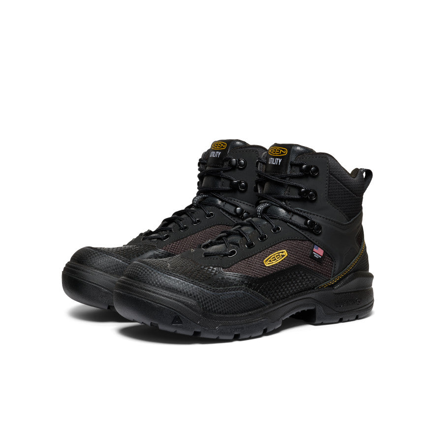 Men's Stronglite Waterproof Boot (Carbon Toe) Black/Black / Keen