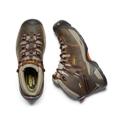 Men's Detroit XT Waterproof Boot (Soft Toe) Black Olive/Leather Brown / Keen