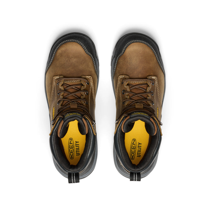 Men's Evanston 6" Waterproof Boot (Soft Toe) Bison/Black / Keen