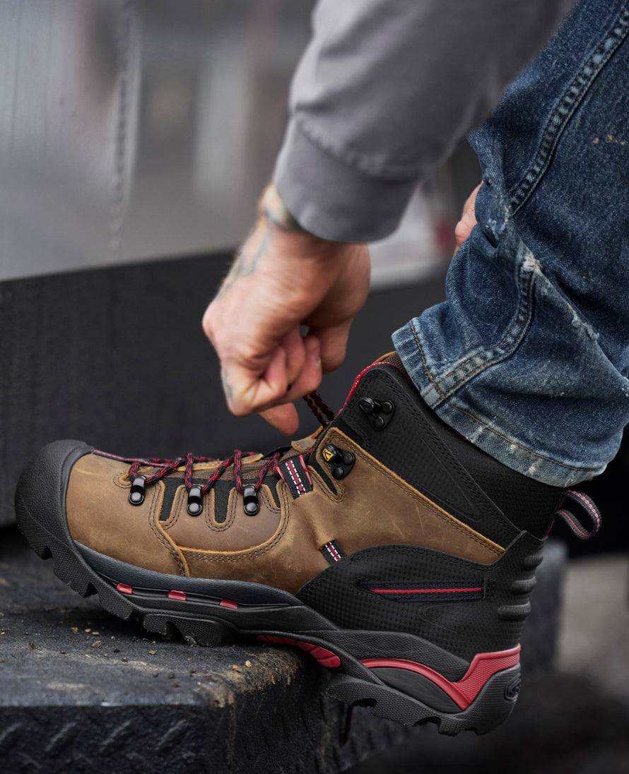 Men's Pittsburgh 6" Waterproof Boot (Steel Toe) Bison / Keen