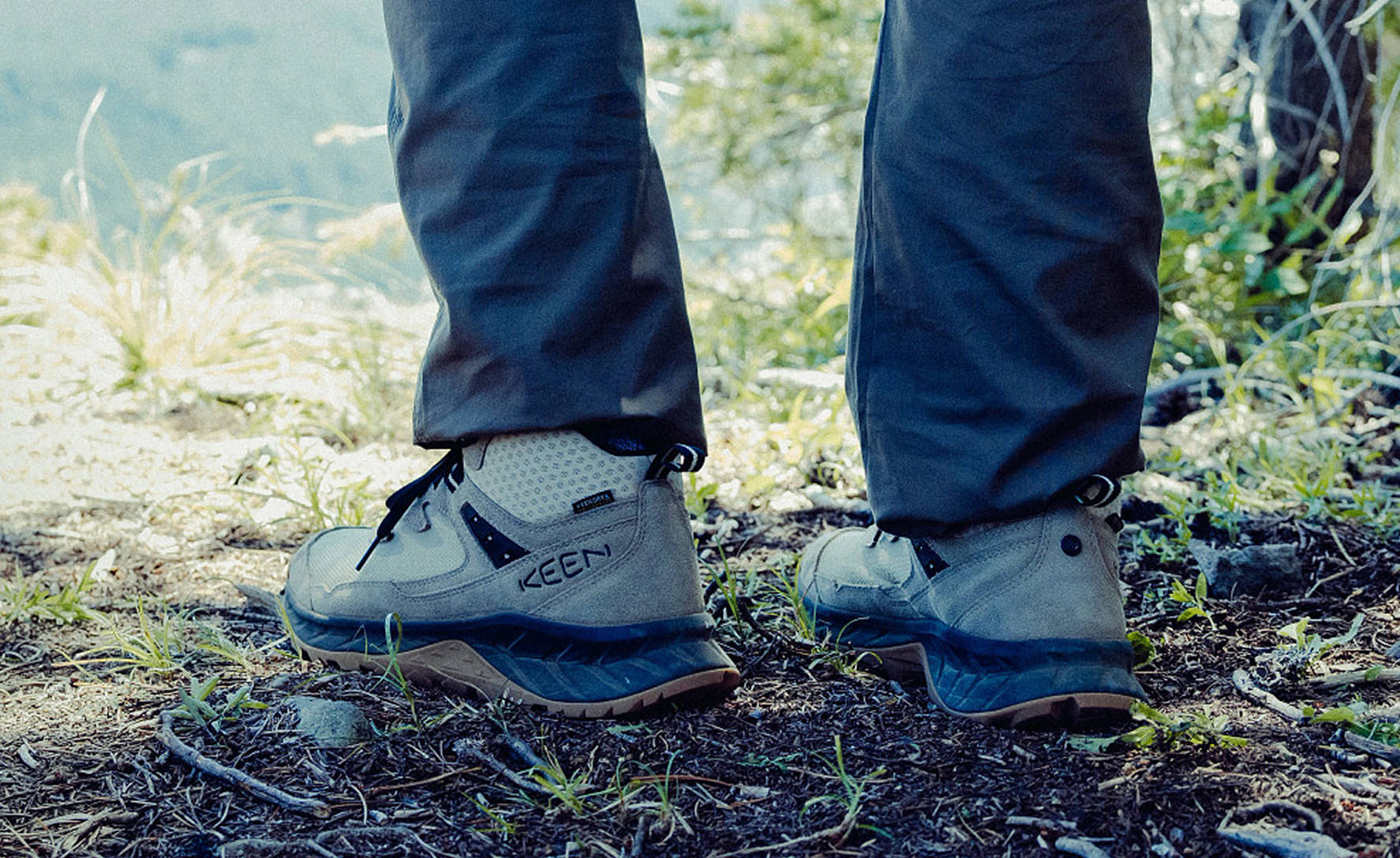 Men's Hightrail Waterproof Wide Hiking Boot Brindle/Oak Buff / Keen