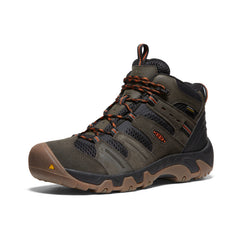 Men's Headout Waterproof Hiking Boot Black Olive/Fossil Orange / Keen